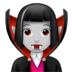 Woman Vampire: Light Skin Tone Emoji Copy Paste ― 🧛🏻‍♀ - apple