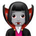Woman Vampire: Medium-light Skin Tone Emoji Copy Paste ― 🧛🏼‍♀ - apple