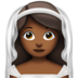 Woman With Veil: Medium-dark Skin Tone Emoji Copy Paste ― 👰🏾‍♀ - apple
