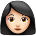 Woman: Light Skin Tone Emoji Copy Paste ― 👩🏻 - apple