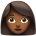 Woman: Medium-dark Skin Tone Emoji Copy Paste ― 👩🏾 - apple