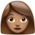 Woman: Medium Skin Tone Emoji Copy Paste ― 👩🏽 - apple