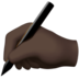 Writing Hand: Dark Skin Tone Emoji Copy Paste ― ✍🏿 - apple