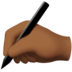 Writing Hand: Medium-dark Skin Tone Emoji Copy Paste ― ✍🏾 - apple