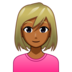 Woman: Medium-dark Skin Tone, Blond Hair Emoji Copy Paste ― 👱🏾‍♀ - emojidex