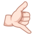 Call Me Hand: Light Skin Tone Emoji Copy Paste ― 🤙🏻 - emojidex