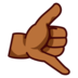 Call Me Hand: Medium-dark Skin Tone Emoji Copy Paste ― 🤙🏾 - emojidex