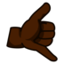 Call Me Hand: Dark Skin Tone Emoji Copy Paste ― 🤙🏿 - emojidex