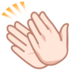 Clapping Hands: Light Skin Tone Emoji Copy Paste ― 👏🏻 - emojidex