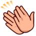 Clapping Hands: Medium-light Skin Tone Emoji Copy Paste ― 👏🏼 - emojidex