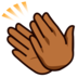Clapping Hands: Medium-dark Skin Tone Emoji Copy Paste ― 👏🏾 - emojidex