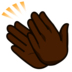 Clapping Hands: Dark Skin Tone Emoji Copy Paste ― 👏🏿 - emojidex