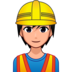 Construction Worker: Medium-light Skin Tone Emoji Copy Paste ― 👷🏼 - emojidex