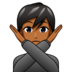Person Gesturing NO: Medium-dark Skin Tone Emoji Copy Paste ― 🙅🏾 - emojidex