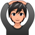 Person Gesturing OK: Medium-light Skin Tone Emoji Copy Paste ― 🙆🏼 - emojidex