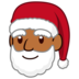 Santa Claus: Medium-dark Skin Tone Emoji Copy Paste ― 🎅🏾 - emojidex