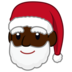 Santa Claus: Dark Skin Tone Emoji Copy Paste ― 🎅🏿 - emojidex