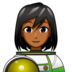 Woman Astronaut: Medium-dark Skin Tone Emoji Copy Paste ― 👩🏾‍🚀 - emojidex