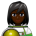 Woman Astronaut: Dark Skin Tone Emoji Copy Paste ― 👩🏿‍🚀 - emojidex