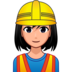Woman Construction Worker: Medium-light Skin Tone Emoji Copy Paste ― 👷🏼‍♀ - emojidex