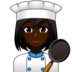 Woman Cook: Dark Skin Tone Emoji Copy Paste ― 👩🏿‍🍳 - emojidex