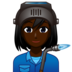 Woman Factory Worker: Dark Skin Tone Emoji Copy Paste ― 👩🏿‍🏭 - emojidex