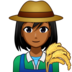 Woman Farmer: Medium-dark Skin Tone Emoji Copy Paste ― 👩🏾‍🌾 - emojidex