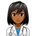 Woman Health Worker: Medium-dark Skin Tone Emoji Copy Paste ― 👩🏾‍⚕ - emojidex