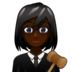Woman Judge: Dark Skin Tone Emoji Copy Paste ― 👩🏿‍⚖ - emojidex