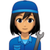 Woman Mechanic: Medium Skin Tone Emoji Copy Paste ― 👩🏽‍🔧 - emojidex