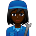 Woman Mechanic: Dark Skin Tone Emoji Copy Paste ― 👩🏿‍🔧 - emojidex