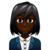 Woman Office Worker: Dark Skin Tone Emoji Copy Paste ― 👩🏿‍💼 - emojidex