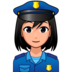 Woman Police Officer: Medium-light Skin Tone Emoji Copy Paste ― 👮🏼‍♀ - emojidex