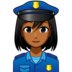 Woman Police Officer: Medium-dark Skin Tone Emoji Copy Paste ― 👮🏾‍♀ - emojidex