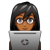 Woman Technologist: Medium-dark Skin Tone Emoji Copy Paste ― 👩🏾‍💻 - emojidex