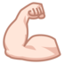 Flexed Biceps: Light Skin Tone Emoji Copy Paste ― 💪🏻 - emojidex