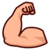 Flexed Biceps: Medium-light Skin Tone Emoji Copy Paste ― 💪🏼 - emojidex