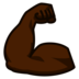 Flexed Biceps: Dark Skin Tone Emoji Copy Paste ― 💪🏿 - emojidex