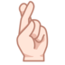 Crossed Fingers: Light Skin Tone Emoji Copy Paste ― 🤞🏻 - emojidex