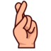 Crossed Fingers: Medium-light Skin Tone Emoji Copy Paste ― 🤞🏼 - emojidex