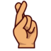 Crossed Fingers: Medium Skin Tone Emoji Copy Paste ― 🤞🏽 - emojidex
