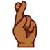 Crossed Fingers: Medium-dark Skin Tone Emoji Copy Paste ― 🤞🏾 - emojidex