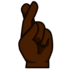 Crossed Fingers: Dark Skin Tone Emoji Copy Paste ― 🤞🏿 - emojidex