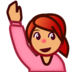 Person Raising Hand: Medium Skin Tone Emoji Copy Paste ― 🙋🏽 - emojidex