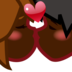 Kiss: Dark Skin Tone Emoji Copy Paste ― 💏🏿 - emojidex