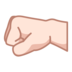 Left-facing Fist: Light Skin Tone Emoji Copy Paste ― 🤛🏻 - emojidex