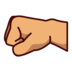 Left-facing Fist: Medium Skin Tone Emoji Copy Paste ― 🤛🏽 - emojidex