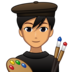 Man Artist: Medium Skin Tone Emoji Copy Paste ― 👨🏽‍🎨 - emojidex