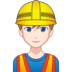 Man Construction Worker: Light Skin Tone Emoji Copy Paste ― 👷🏻‍♂ - emojidex