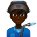 Man Factory Worker: Dark Skin Tone Emoji Copy Paste ― 👨🏿‍🏭 - emojidex